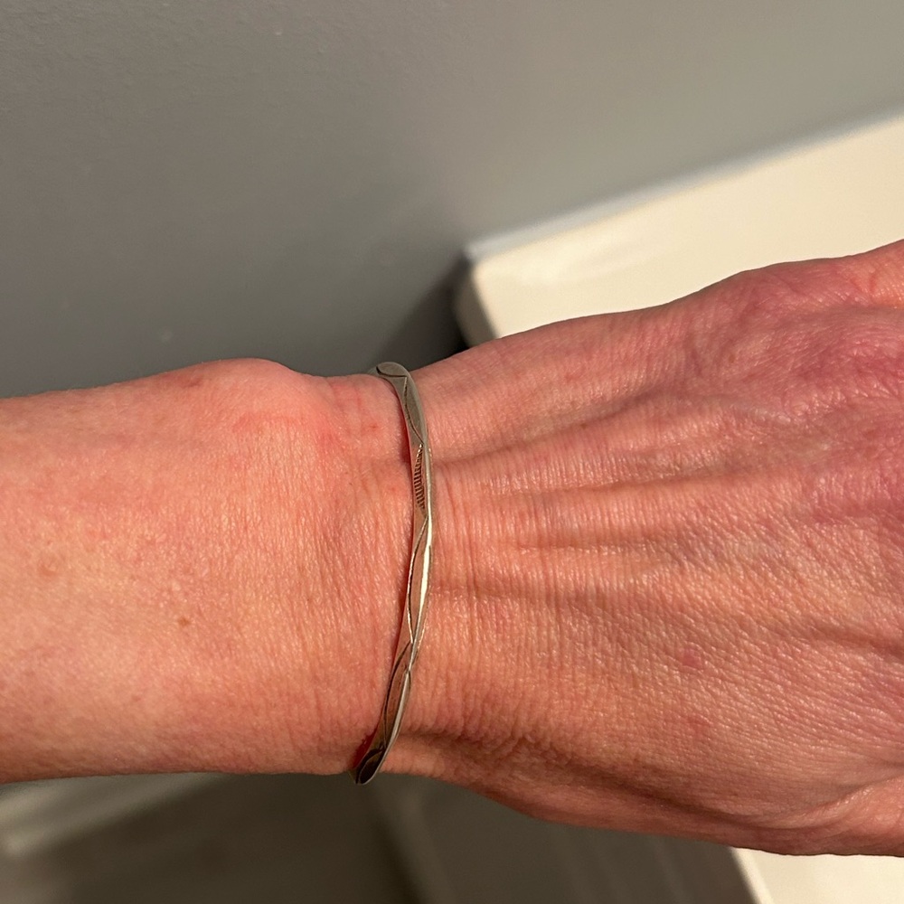 Sterling silver cuff bracelet